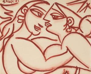 KEYT George 1901-1993,Untitled (Two Women),1983,Sotheby's GB 2024-03-18