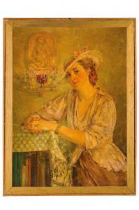 KHACHURA FALILEEVA Ekaterina 1886-1948,Donna con cappello,Wannenes Art Auctions IT 2023-11-29
