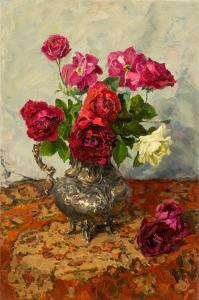 KHAIMOV Iakov 1914-1991,Roses,Sovcom RU 2022-02-22