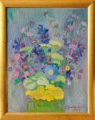 KHANAMIRYAN Lidia 1930,'Still Life with flowers',1965,Lots Road Auctions GB 2023-06-18