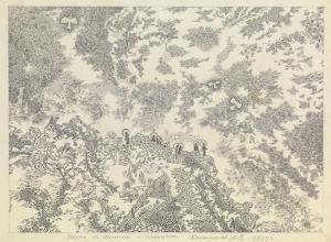 KHARITONOV Alexander 1931-1993,Landscape with Saints and Birds,1973,MacDougall's GB 2015-10-12