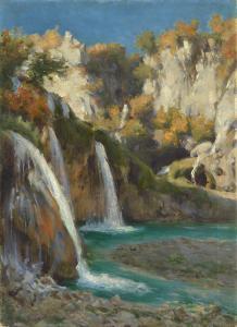 KHARITONOV Nikolai Vasilievich 1880-1944,Waterfalls,MacDougall's GB 2018-11-29