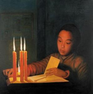 KHAYMARN rukying 1900-2000,Enfant aux bougies,2008,Massol FR 2015-03-30