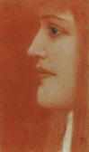 KHNOPFF Fernand 1858-1921,Etude de femme,1910,Christie's GB 2000-06-29