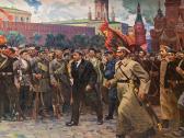KHOLUEV Mikhail Fedorovich 1923-1987,Lenin Leading the Bolsheviks,1973,Auctionata DE 2016-10-06