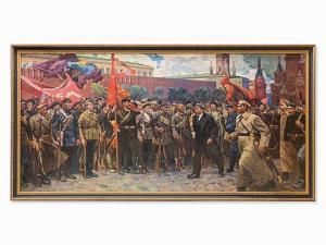 KHOLUEV Mikhail Fedorovich 1923-1987,Lenin Leading the Bolsheviks,c.1973,Auctionata DE 2016-05-31