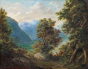 KHOOR Jozsef 1817-1880,Romantic landscape,1856,Nagyhazi galeria HU 2018-05-28