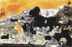 KHORRAMIAN Laleh 1974,Black painting 1,2006,Christie's GB 2016-10-13