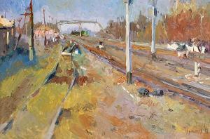 KHRAPACHEV Alexander 1900-2000,The railway track,2008,Bonhams GB 2010-01-26