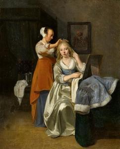KICK Simon 1603-1652,A Lady at her Toilette,Lempertz DE 2017-05-20