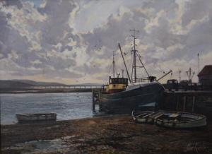 KIDDER Clive 1930,Teignmouth Harbour,Rowley Fine Art Auctioneers GB 2022-02-12