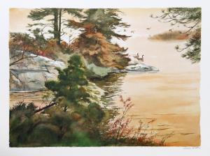 KIDDER Harvey W. 1918-2001,Untitled - Duck Pond,1977,Ro Gallery US 2024-03-23