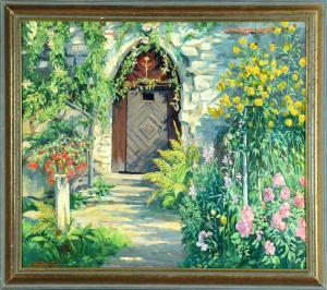 KIDERLIN Johanna 1900-1900,Garten in Füssen,20th century,Allgauer DE 2021-05-06