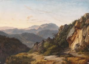 KIEDERICH Paul Joseph 1809-1850,Attributed RomanticLandscape,Palais Dorotheum AT 2011-04-12