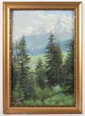 KIEKEBUSCH Herman 1857-1920,Alpenlandschaft,1948,Von Zengen DE 2019-09-06