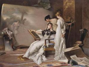KIELD C,THREE LADIES,1884,Christie's GB 2015-09-30
