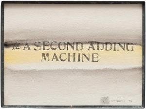 KIENHOLZ Edward 1927-1994,For A Second Adding Machine,1970,Los Angeles Modern Auctions US 2014-05-18