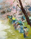KIENMAYER Franz 1886-1963,Kirschblütenfest in Japan,1926,Van Ham DE 2019-01-30