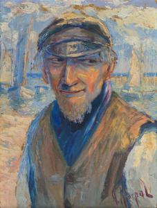 KIERPAL Antoni 1898-1960,Portrait of a fisherman,Rosebery's GB 2018-02-10