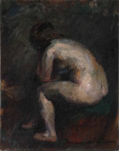 KIERULF Frode 1889-1963,Female nude with her back turned,Bruun Rasmussen DK 2024-02-05