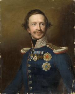 KIESSLING Ferdinand 1810-1882,Portrait de Louis 1er de Bavière en uniforme de gé,Rossini 2024-03-29