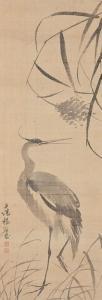 KIHOON Yang 1843-1897,Black-Crowned Night Heron,Seoul Auction KR 2010-12-14