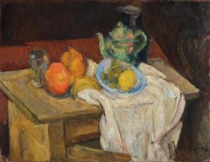 KIKOINE Michel 1892-1968,Still life and fruits on the table,Matsa IL 2024-01-29