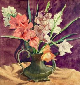 KILBOURN ROSEMARY ELIZABETH 1931-2003,Gladioli,2022,David Lay GB 2022-11-03