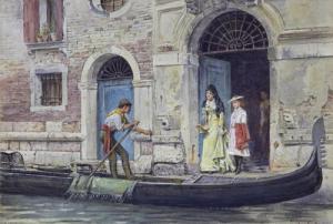 KILBURNE George Goodwin I 1839-1924,A Venetian outing,Bonhams GB 2012-04-10