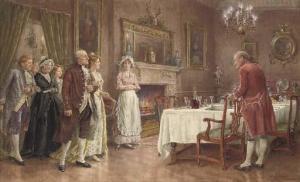 KILBURNE George Goodwin I 1839-1924,Placing the guests on Christmas Eve,Christie's GB 2006-11-29
