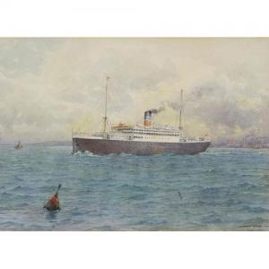 KILBURNE Goodwin 1930,Passenger cruise liner at sea,1930,Eastbourne GB 2017-03-09
