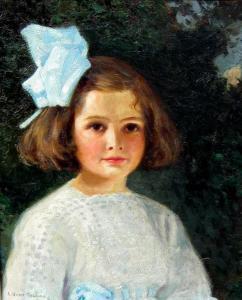 KILGOUR Andrew Wilkie 1868-1930,Portrait of a Young Girl,Westbridge CA 2017-04-09