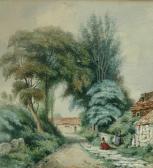 KILPACK Sarah Louise 1840-1909,a rural village scene,Batemans Auctioneers & Valuers GB 2018-11-03