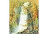 KIMURA Keigo 1944,Autumn day: Waterfall of Haguro, Nikko,Mainichi Auction JP 2018-01-20