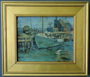 KINDER Maria Liszt 1902-1992,docked fishing boat,Wiederseim US 2009-06-20