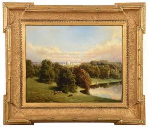 KINDERMANS Jean Baptiste,Distant View of Windsor Castle,19th century,Brunk Auctions 2020-12-05