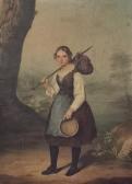KINDT Marie Adelaide 1804-1884,Dziewczyna z węzełkiem,1839,Rempex PL 2021-09-08