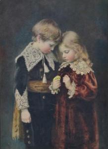 KING Agnes Gardner 1800-1900,Children and Canary,Leonard Joel AU 2013-06-17