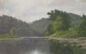 KING Albert F 1854-1945,Summer Landscape with Lake,1902,Rachel Davis US 2010-10-23