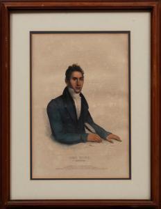 KING Charles Bird 1785-1862,John Ridge, a Cherokee,Neal Auction Company US 2023-07-20