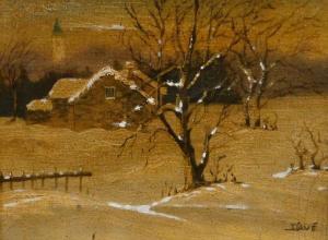 KING Dave 1946,Cottage in winter landscape,19th,Golding Young & Mawer GB 2018-01-31