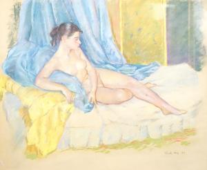 KING Dorothy 1907-1990,Reclining nude,1955,Gorringes GB 2022-07-11