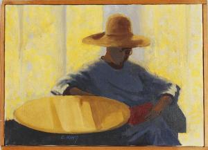KING E. Lewis,Woman reading,Ripley Auctions US 2012-12-01