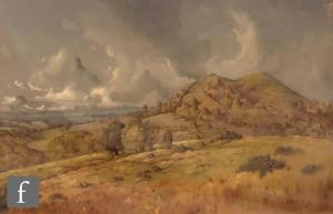 KING Eric Meade 1911-1987,An extensive landscape with approaching sto,Fieldings Auctioneers Limited 2021-06-24
