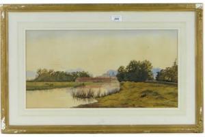 KING H B,River scene at Coltishall, Norfolk,Burstow and Hewett GB 2015-04-29