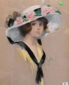 KING Hamilton 1871-1952,portrait of a lady,Nadeau US 2022-08-20