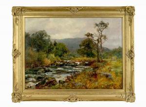 KING Henry John Yeend 1855-1924,River with anglers,Rogers Jones & Co GB 2024-04-10