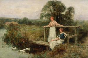 KING Henry John Yeend 1855-1924,Springtime by the river,Bonhams GB 2024-03-13