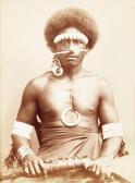 KING Henry,Portrait of a Solomon Islands man,Webb's NZ 2011-03-31