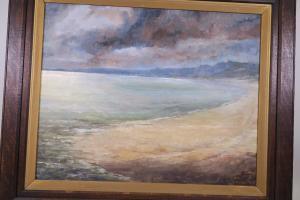 KING J.R,coastal scene with sandy beach,Crow's Auction Gallery GB 2017-06-07